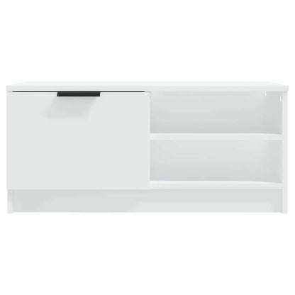 TV Cabinet White 80x35x36,5 cm Engineered Wood
