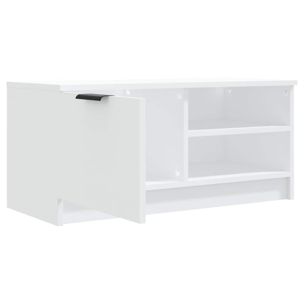 TV Cabinet White 80x35x36,5 cm Engineered Wood