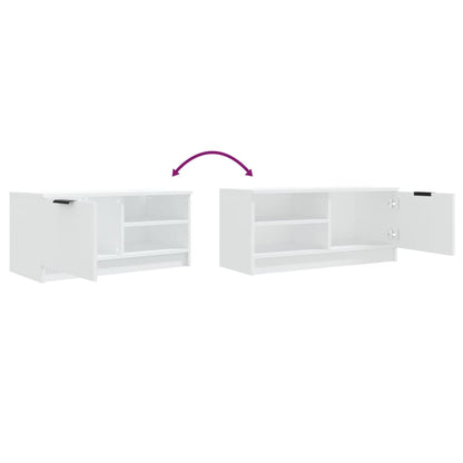 TV Cabinet White 80x35x36,5 cm Engineered Wood