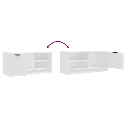 TV Cabinet White 80x35x36,5 cm Engineered Wood