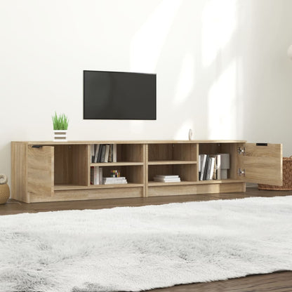 2 Piece TV Cabinet Set Sonoma Oak 80x35x36,5 cm Engineered Wood