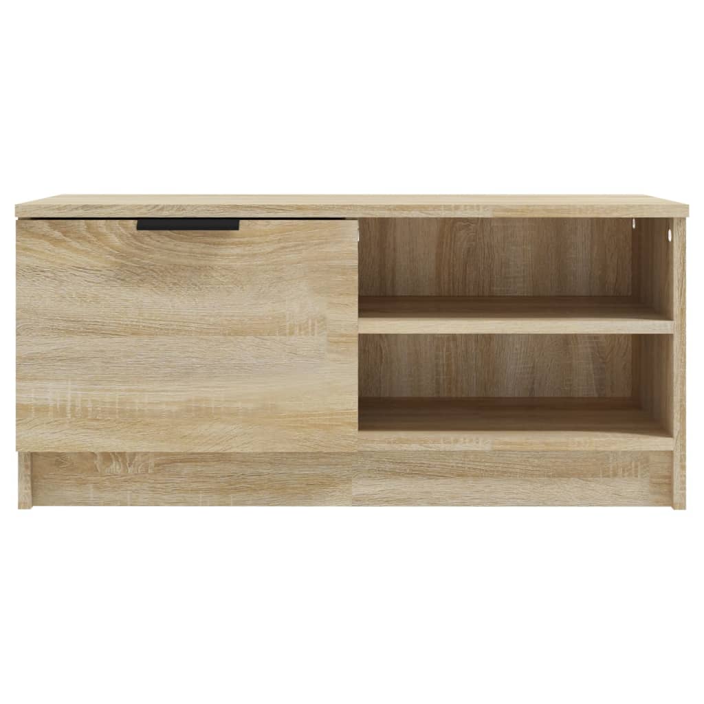 2 Piece TV Cabinet Set Sonoma Oak 80x35x36,5 cm Engineered Wood