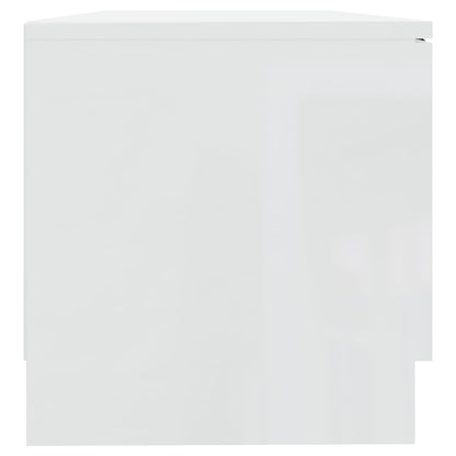 2 Piece TV Cabinet Set High Gloss White 80x35x36,5cm Engineered Wood
