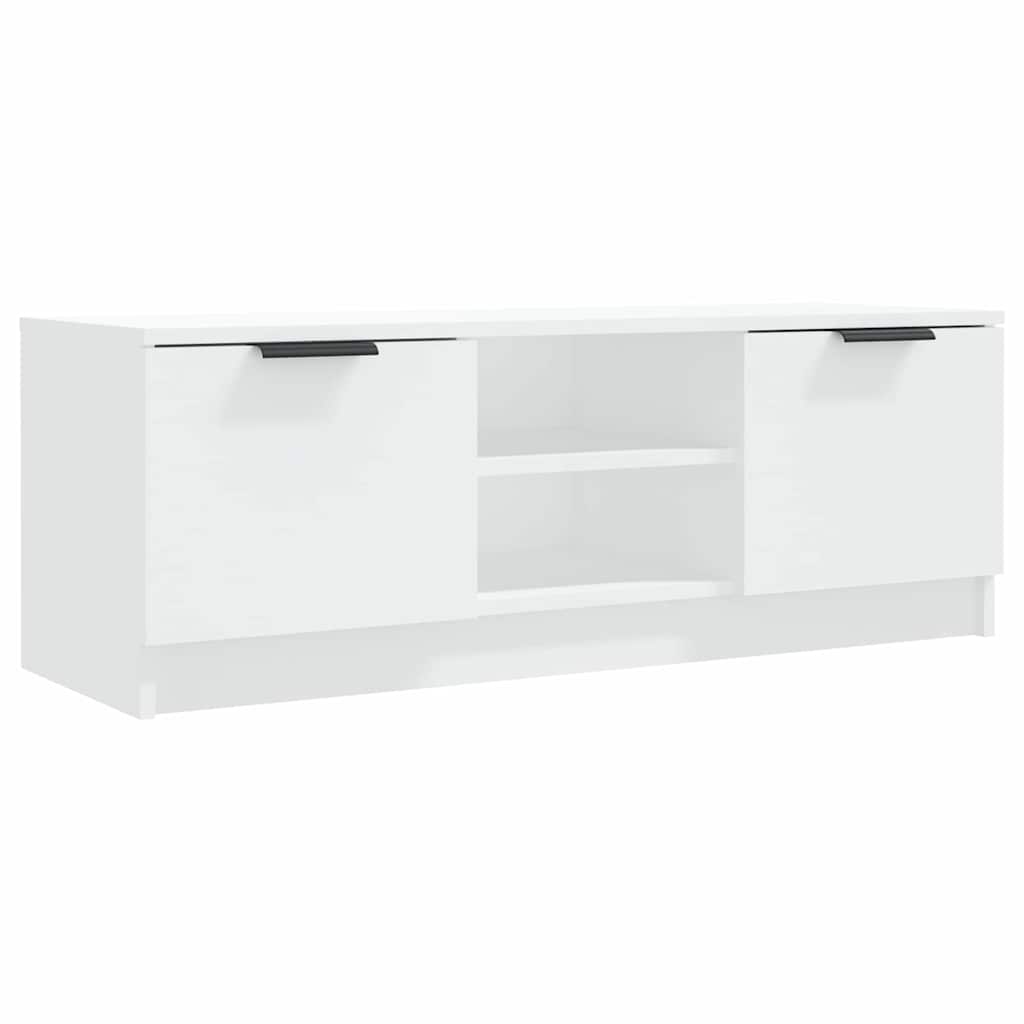 TV Cabinet White 102x35x36,5 cm Engineered Wood