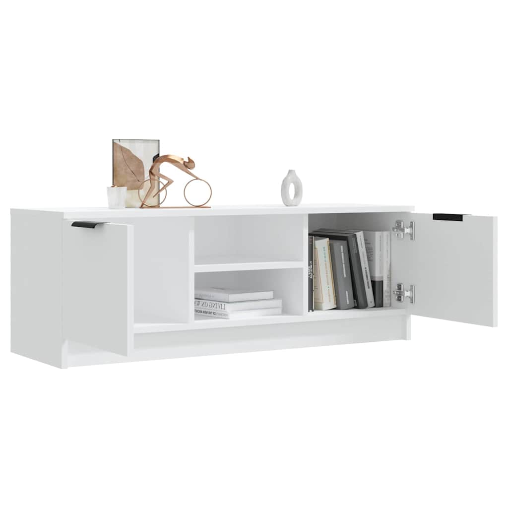 TV Cabinet White 102x35x36,5 cm Engineered Wood