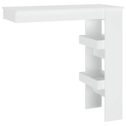 Wall Bar Table White 102x45x103,5 cm Engineered Wood