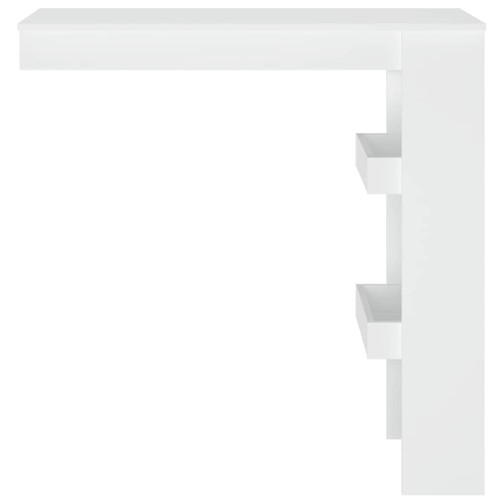 Wall Bar Table White 102x45x103,5 cm Engineered Wood
