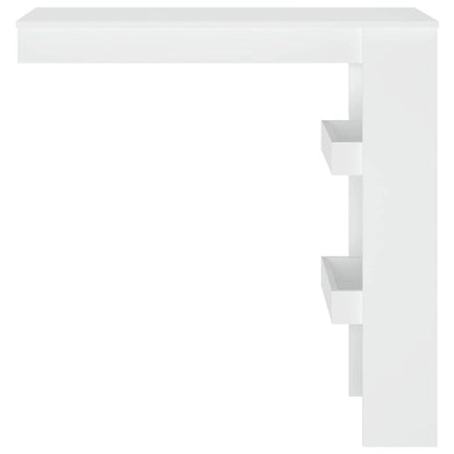 Wall Bar Table White 102x45x103,5 cm Engineered Wood