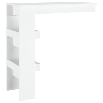 Wall Bar Table White 102x45x103,5 cm Engineered Wood