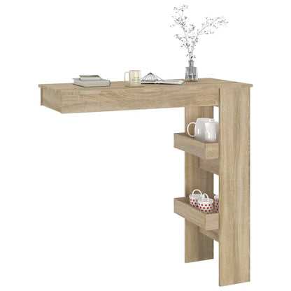 Wall Bar Table Sonoma Oak 102x45x103,5 cm Engineered Wood
