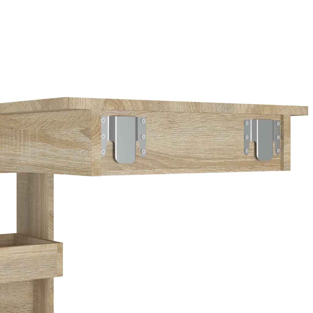 Wall Bar Table Sonoma Oak 102x45x103,5 cm Engineered Wood