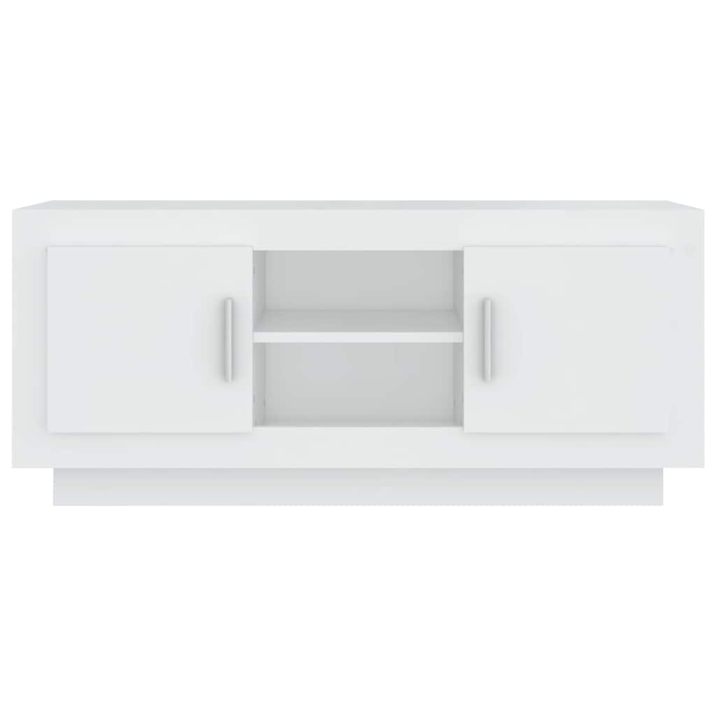 TV Cabinet White 102x35x45 cm Engineered Wood