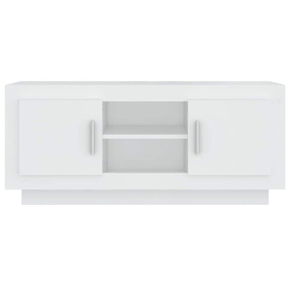 TV Cabinet White 102x35x45 cm Engineered Wood
