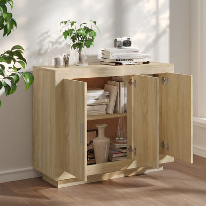 Sideboard Sonoma Oak 92x35x75 cm Engineered Wood