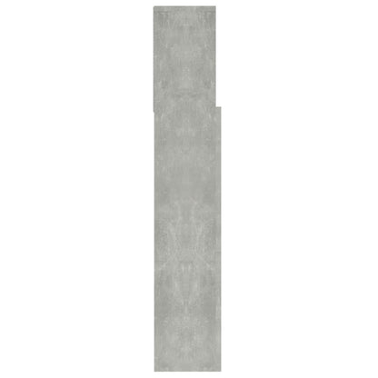 Headboard Cabinet Concrete Grey 100x19x103.5 cm