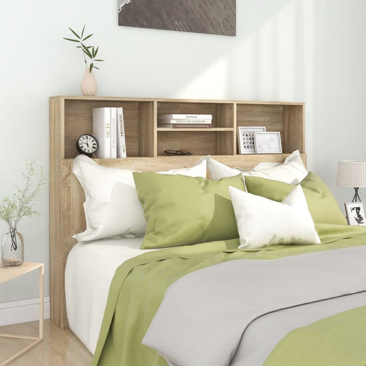 Headboard Cabinet Sonoma Oak 140x19x103,5 cm