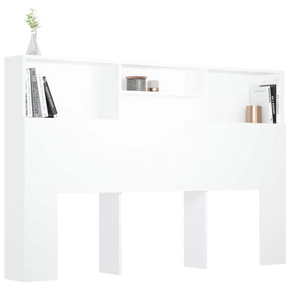 811871 vidaXL Headboard Cabinet White 160x19x103,5 cm