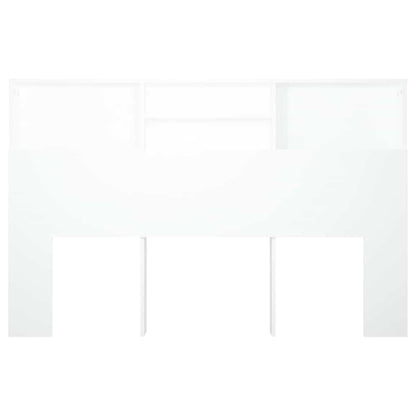811871 vidaXL Headboard Cabinet White 160x19x103,5 cm