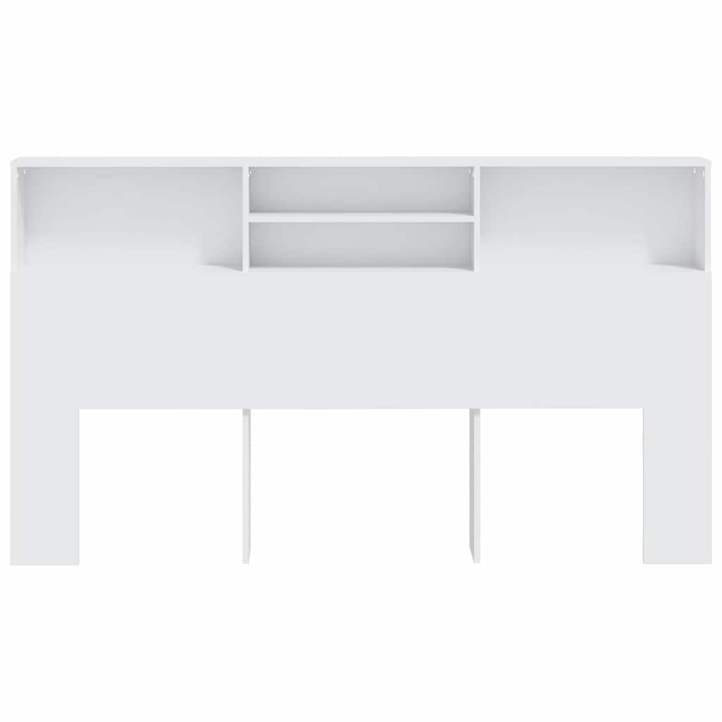 811880 vidaXL Headboard Cabinet White 180x19x103,5 cm