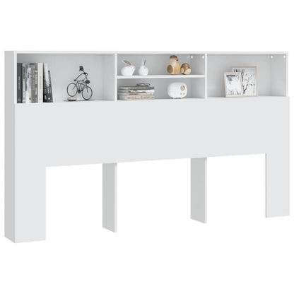 811880 vidaXL Headboard Cabinet White 180x19x103,5 cm