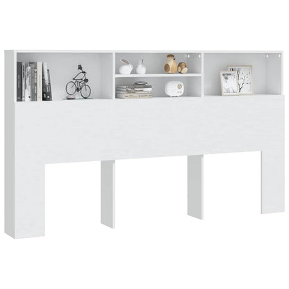 811880 vidaXL Headboard Cabinet White 180x19x103,5 cm
