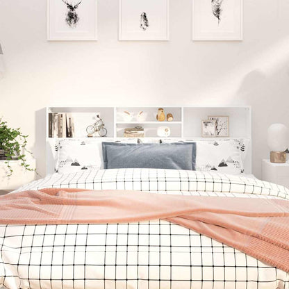 811880 vidaXL Headboard Cabinet White 180x19x103,5 cm
