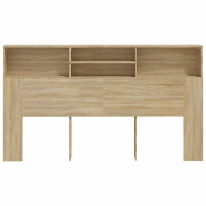Headboard Cabinet Sonoma Oak 180x19x103,5 cm Engineered Wood