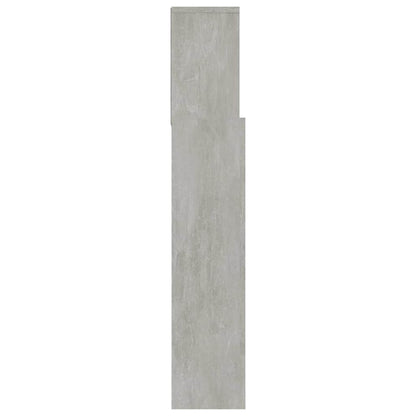 811884 vidaXL Headboard Cabinet Concrete Grey 180x19x103,5 cm