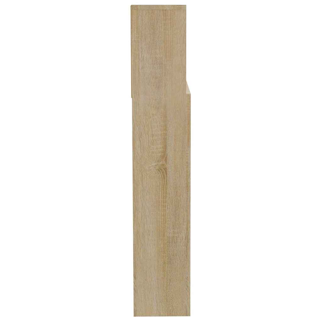 Headboard Cabinet Sonoma Oak 200x19x103,5 cm Engineered Wood