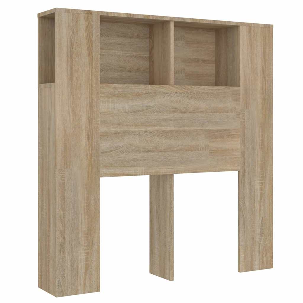 Headboard Cabinet | Sonoma oak | Engineered wood | Medium | Bed Headboard