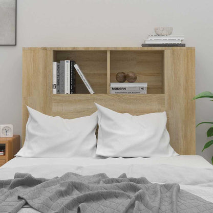 Headboard Cabinet | Sonoma oak | Engineered wood | Medium | Bed Headboard