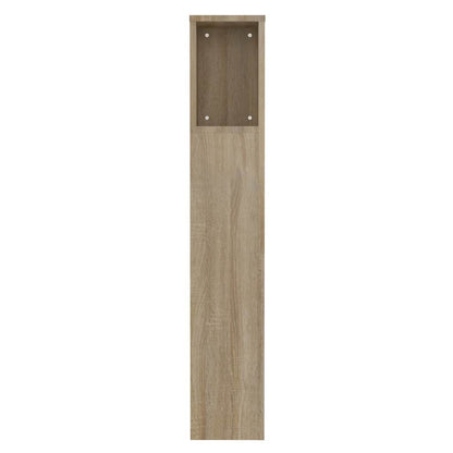 Headboard Cabinet | Sonoma oak | Engineered wood | Medium | Bed Headboard