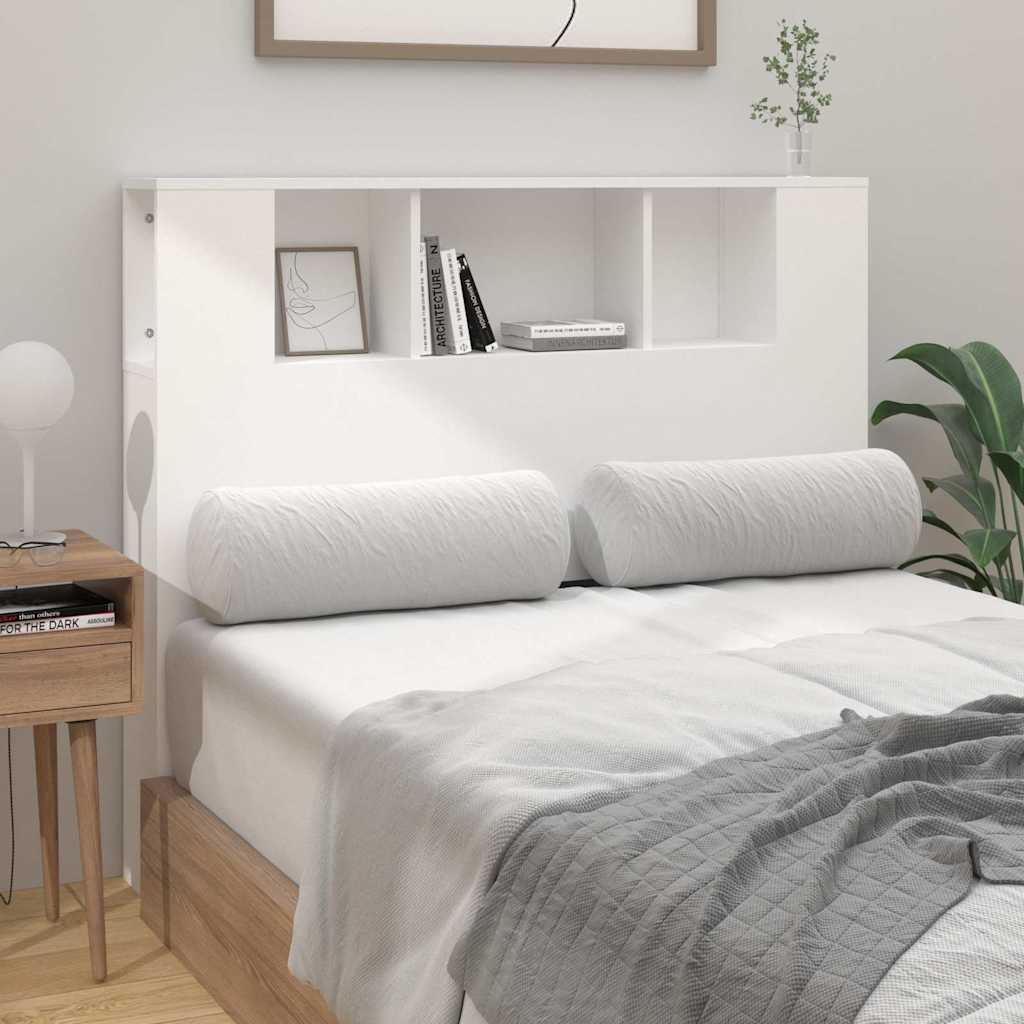 811916 vidaXL Headboard Cabinet White 120x18,5x102,5 cm