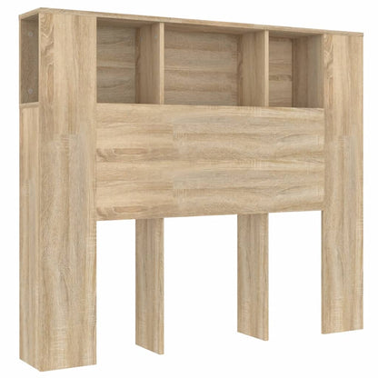 Headboard Cabinet Sonoma Oak 120x18.5x102.5 cm