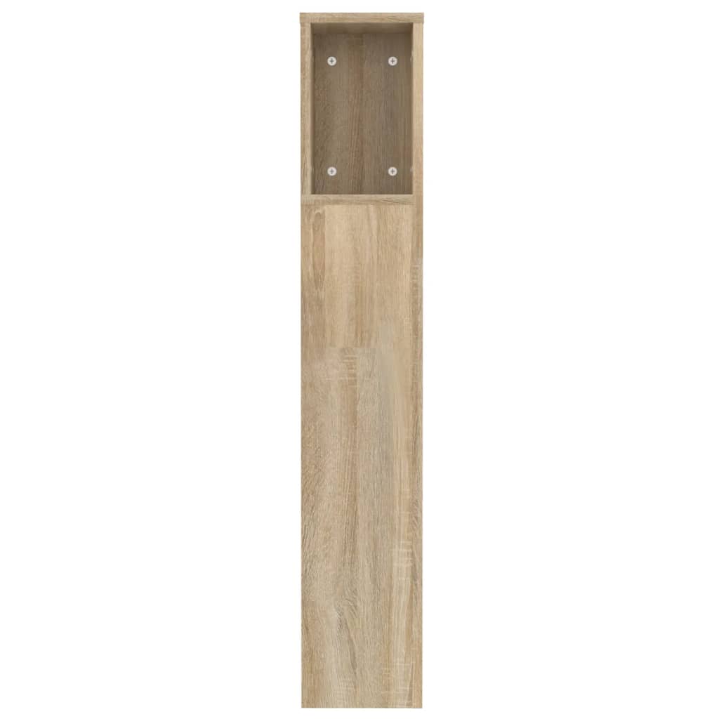 Headboard Cabinet Sonoma Oak 120x18.5x102.5 cm