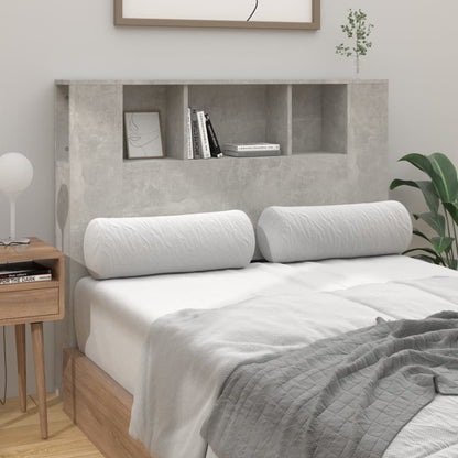Headboard Cabinet Concrete Grey 120x18.5x102.5 cm