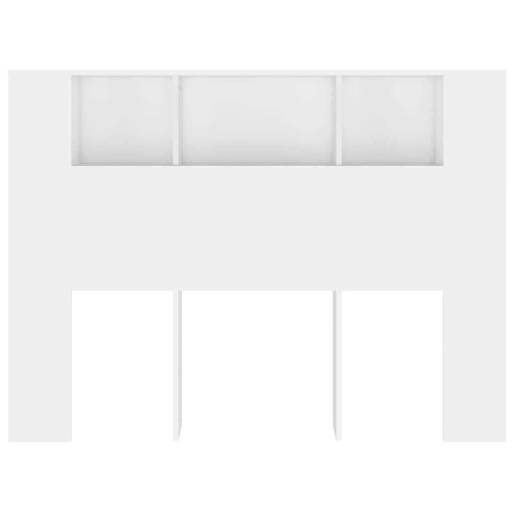 811925 vidaXL Headboard Cabinet White 140x18,5x104,5 cm