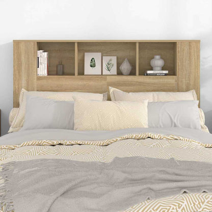 Headboard Cabinet Sonoma Oak 140x18,5x104,5 cm