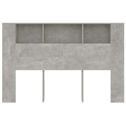 Headboard Cabinet Concrete Grey 160x18,5x104,5 cm