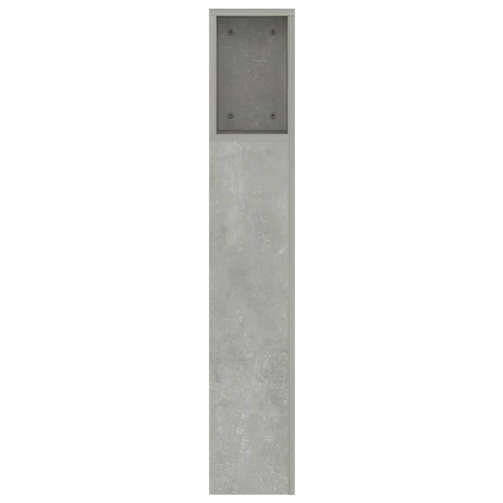 Headboard Cabinet Concrete Grey 160x18,5x104,5 cm
