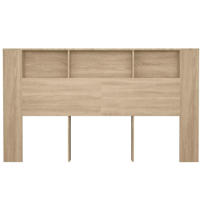 Headboard Cabinet | Sonoma oak | Engineered wood | Full