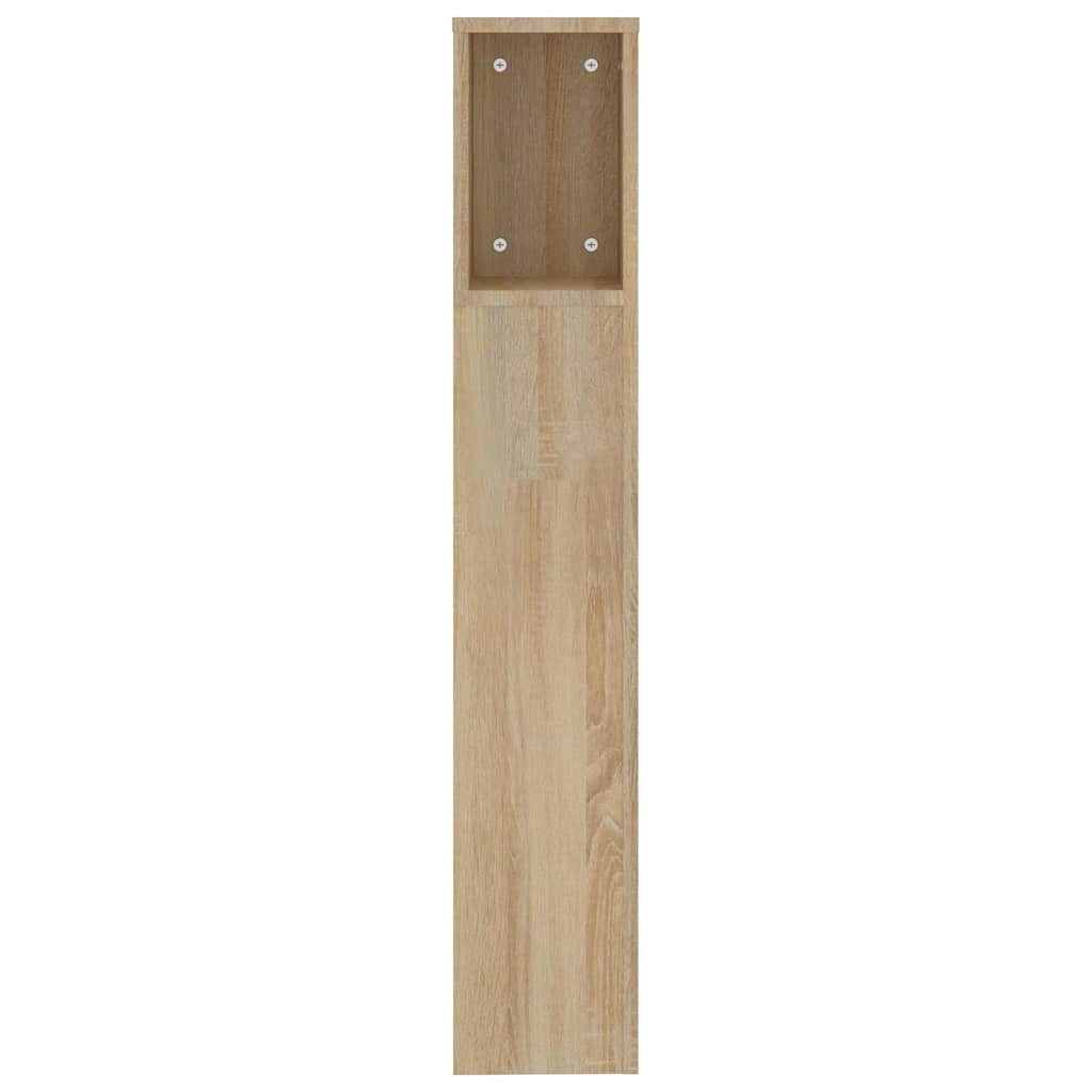 Headboard Cabinet Sonoma Oak 200x18,5x104,5 cm Engineered Wood