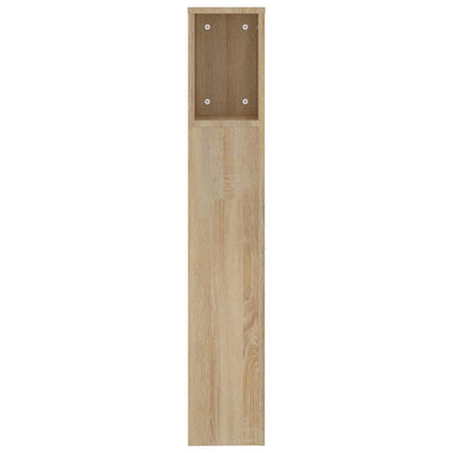 Headboard Cabinet Sonoma Oak 200x18,5x104,5 cm Engineered Wood