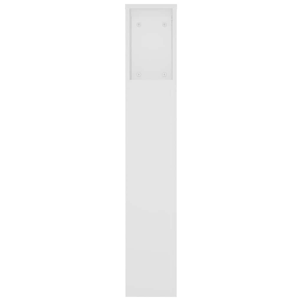 811961 vidaXL Headboard Cabinet White 220x18,5x104,5 cm