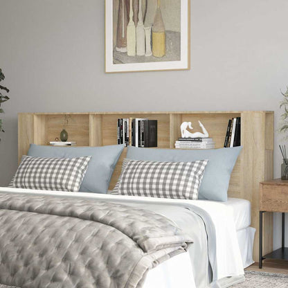 Headboard Cabinet Sonoma Oak 220x18,5x104,5 cm