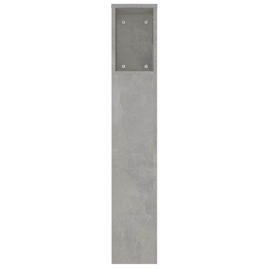 Headboard Cabinet Concrete Grey 220x18,5x104,5 cm