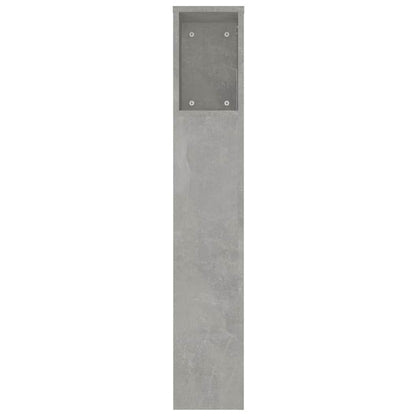 Headboard Cabinet Concrete Grey 220x18,5x104,5 cm