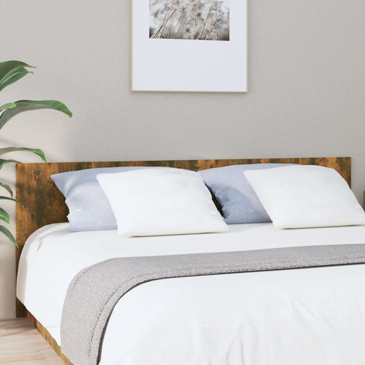 816976 vidaXL Bed Headboard Smoked Oak 200x1,5x80 cm Engineered Wood