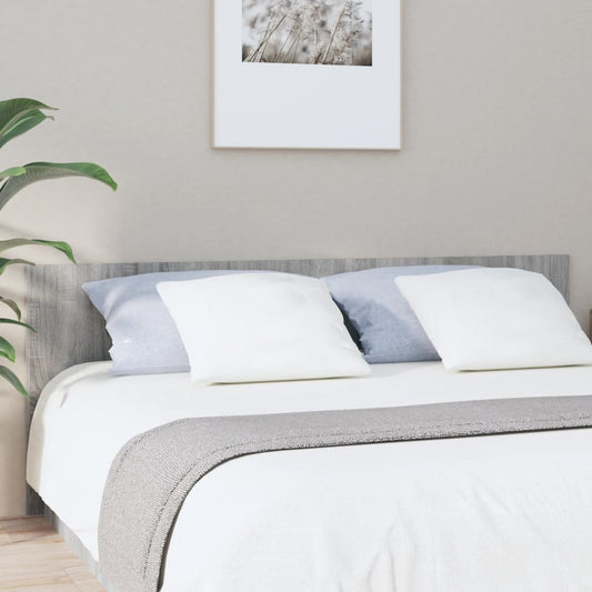 816977 vidaXL Bed Headboard Grey Sonoma 200x1,5x80 cm Engineered Wood