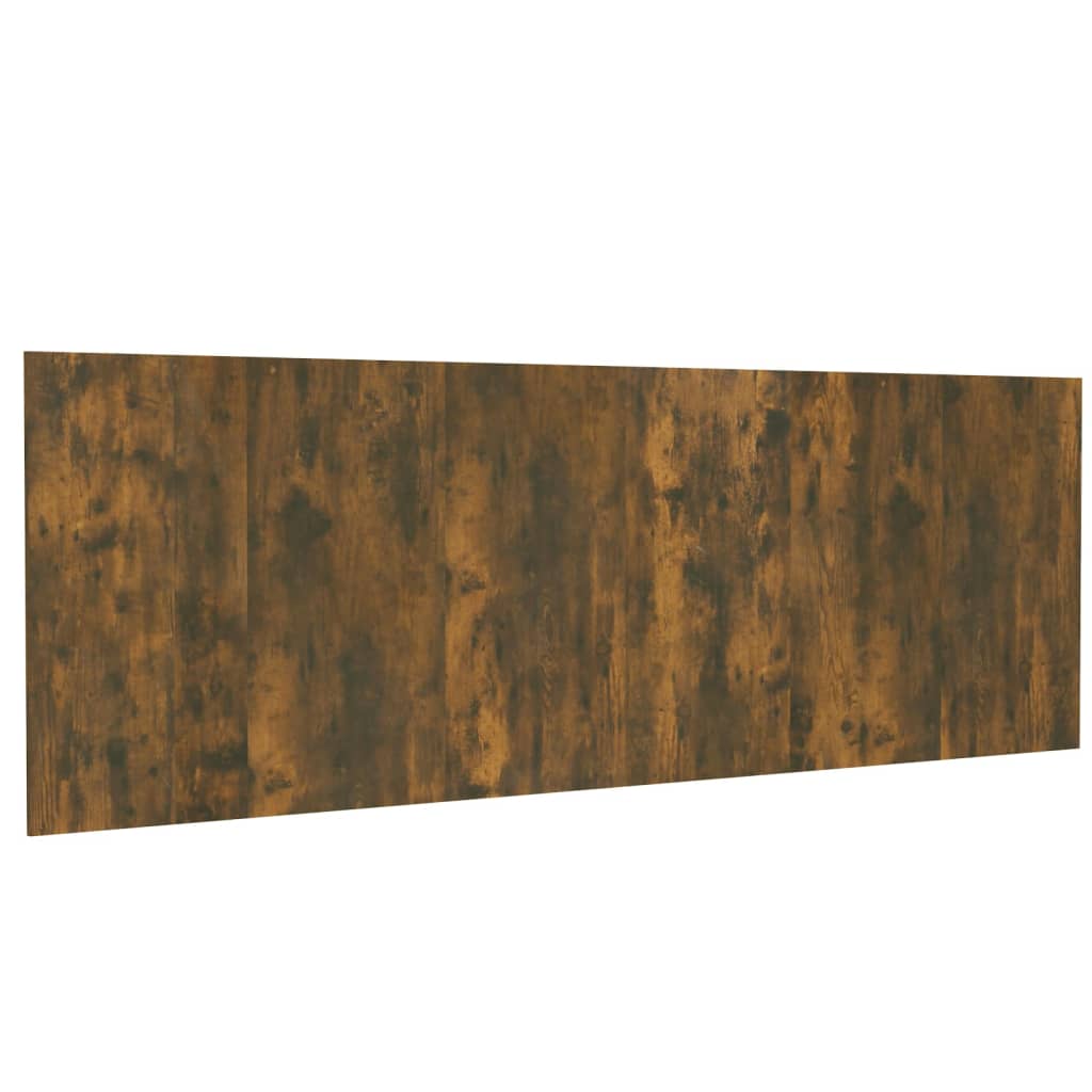 816979 vidaXL Wall Headboard Smoked Oak 240x1,5x80 cm Engineered Wood